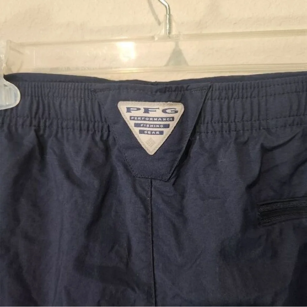 NWT Men's PFG Fishing Cargo Bahama Shorts Blue Omni-Shade UPF 50 8